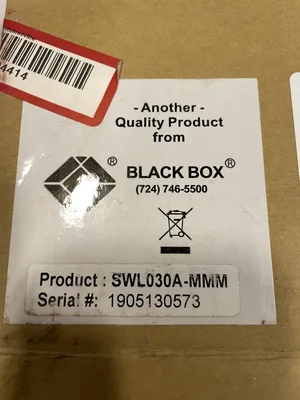 Black Box SWL030A-MMM ABC-9 2-1 Dual Switch -NIB