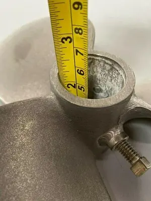 Stainless Steel 3 Blade Tank 9.25" Mixing Propeller 1.75" Shaft OD