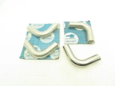 A & N 90 Degree Butt Weld Vacuum Elbow 1-1/2" Stainless Steel Lot of 4