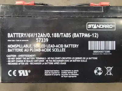 USED STANDARD BATPM6-12