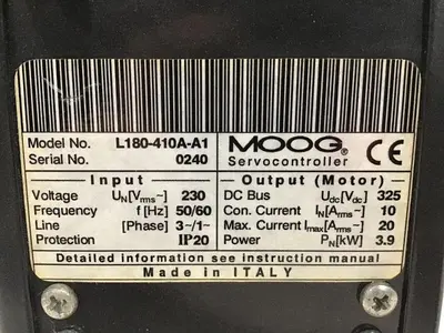 USED MOOG L180-410A-A1