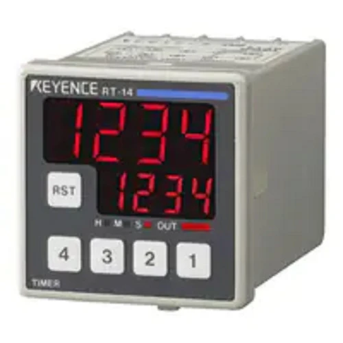 Keyence RT-13 LCD Display Preset Counter, Timer LED, 48mm 4-Digit 7-Segment LCD [New]