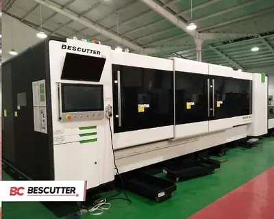 Bescutter MACH SPEED 5'x10' | 6000W -20000W | Fiber Laser Cutter Fully Enclosed with Hydraulic Shuttle Table