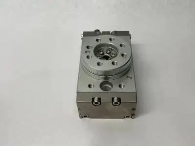 Used SMC Pneumatic Rotary Actuator Table, 0-190 Degree, Rack & Pinion Rotary Actuators Michigan US | Maverick Industrial Sales #1394958