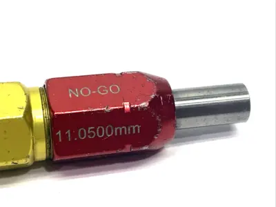 J4464-1 | Vermont Gage  Class X Pin Gage GO 10.9900mm NO-GO 11.0500mm - Used