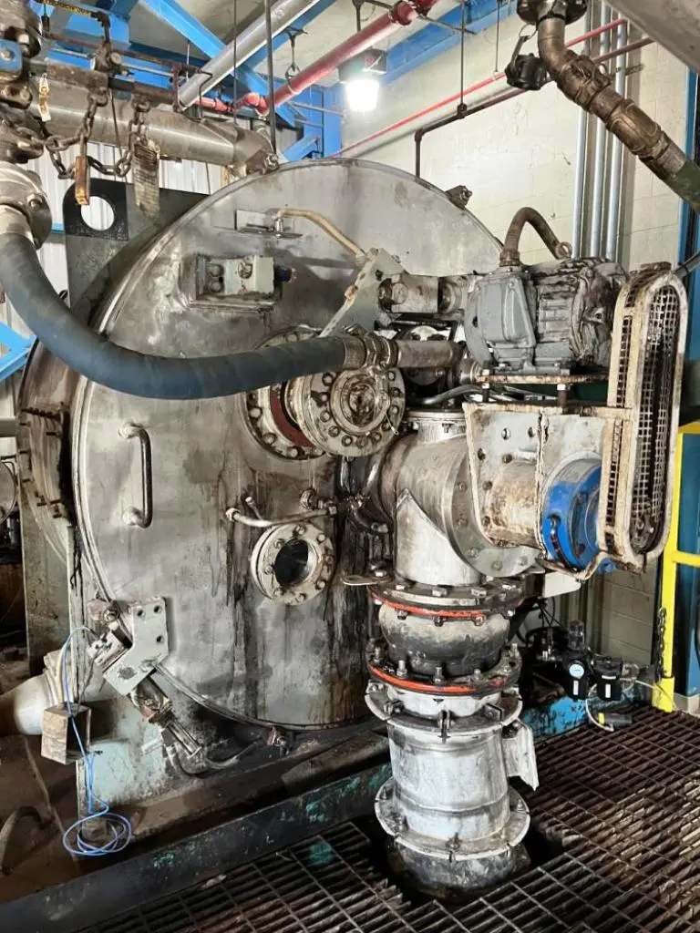 Krauss-Maffei HZ 125/2.5 SiE peeler centrifuge, 316SS.