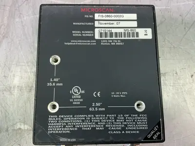 New | in-Stock 2007 MICROSCAN FIS08600002G Barcode Scanners Ohio US | HGR 24 #1518321