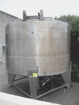 13,500L S/S JKTD Contra Rotational  mixing vessel 5.5 kW