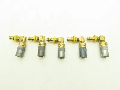 Parker Injection Molding Coolant Quick Coupler MoldMate 90° Hose Barb Lot of 5