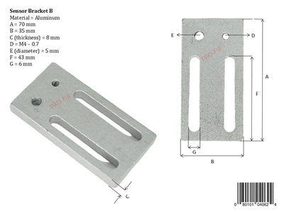 USED PRO-FILL INC SENSOR BRACKET B (70MM X 35MM)