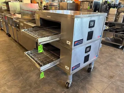 Middleby Marshall DZ33T CTX Electric Infrared Conveyor Oven - Double Stack, STD Single Belt, Menu Select Controller — 208V, 3PHMiddleby Marshall DZ33T CTX Electric Infrared Conveyor Oven - Double Stack, STD Single Belt, Menu Select Controller — 20...