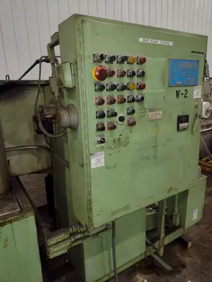 20" DIAMETER JENSEN MODEL #8452 (WASH, RINSE & DRY) CONTINUOUS ROTARY DRUM PARTS WASHER: YOBRO #25068