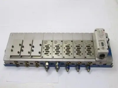 SMC VV892-04S-SUQW06BT-W1 9 Station Valve Island Manifold S/B Ports 1/2 NPT