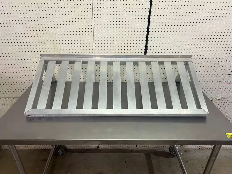 Used Falcon Restaurant Supply Used 48"x 19.5" Aluminum Wall Shelf Racks/Shelving Illinois US | Falcon Restaurant Supply #1374975