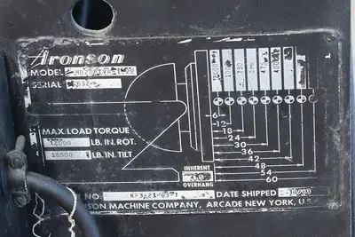 2,000 LB. ARONSON WELDING POSITIONER MODEL  HD20-PTVR