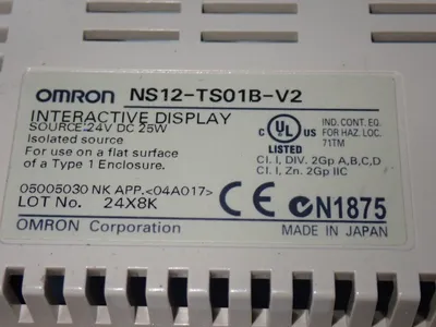 Used OMRON NS12TS01BV2 Automation Control (HMI) Ohio US | HGR 24 #1134594