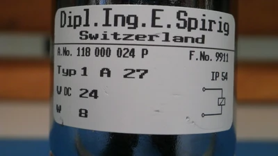 USED DIPL.ING.E.SPIRIG TYP: 1 A 27, V DC 24, W 8