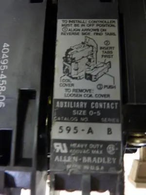 USED ALLEN BRADLEY 509-BO SER B W38