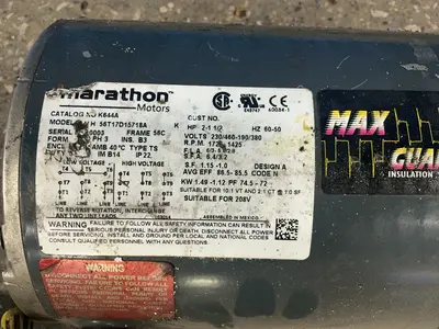 Used MARATHON MOTORS 56T17D15718A Motors (misc) Ohio US | HGR 24 #1314769