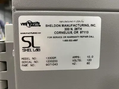 USED VWR SCIENTIFIC PRODUCTS 1330GM