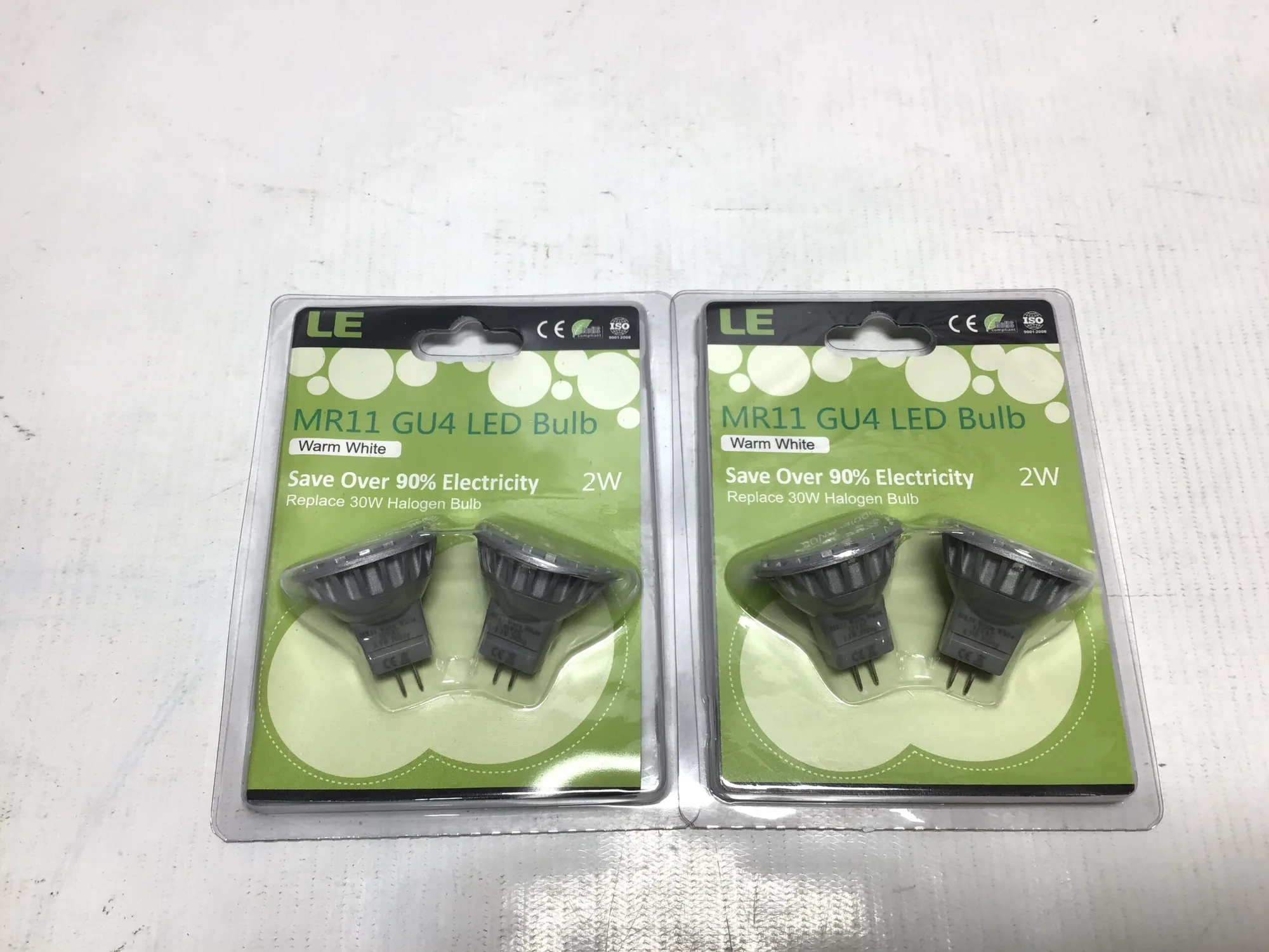 LE MR11 GU4 LED Warm White Light Bulb 2watt 150 Lumen
