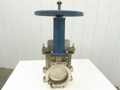 ITT Fabri-Valve C67R304  8" Stainless Knife Gate Valve Rising Stem 150 CWP