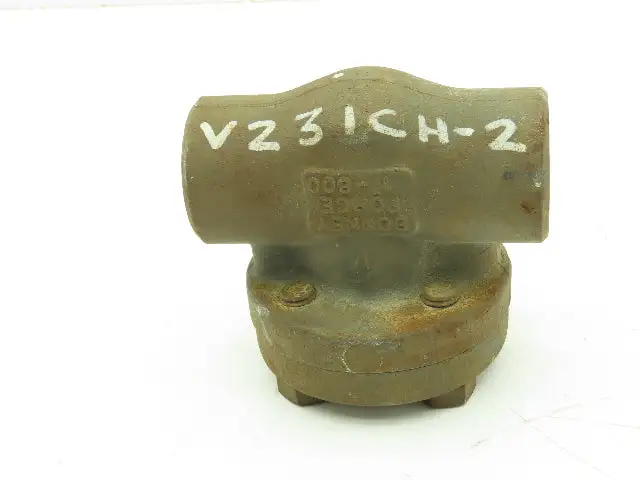 Bonney Forge HL-52  T-Style Steel Ball Check Valve 1" Socket 1975 PSI Class 800#