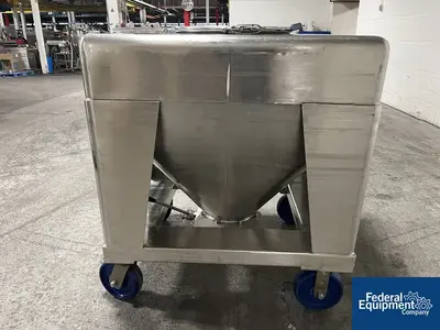 USED TOTE Systems 48" x 42" x 10"  Tote Systems Stainless Steel Transfer Bins