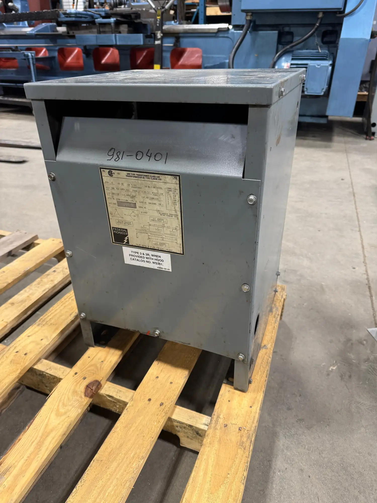 15 KVA 600 to 208/120V Isolation Multi-tap
