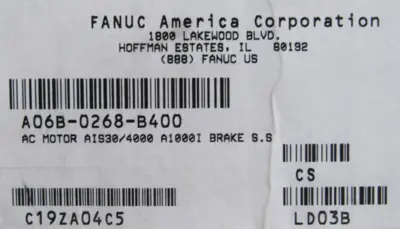 NEW FANUC A06B-0268-B400 SERVO MOTOR A06B0268B400