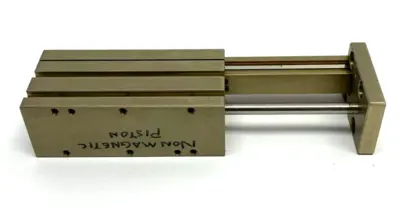 USED DESTACO ROBOHAND MINIATURE DUAL-V ROLLER BEARING SLIDE