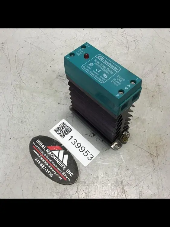Used CONTINENTAL INDUSTRIES RVDA/6V25/D04 Relays & Switches Michigan US | Ideal Machinery #596773