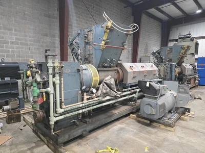 12" Single Screw Crown/CDL Dump Extruder, Model RPU2E400, 10:1 L/D Ratio