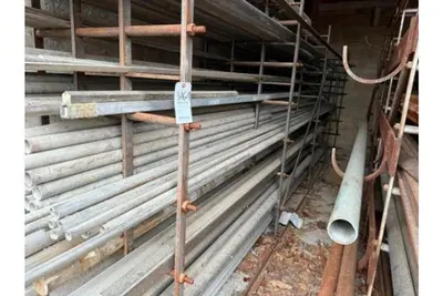 LARGE AMOUNT OF CAST, STAINLESS STEEL, ALUMINUM, GALVINIZED AND PVC PIPES
