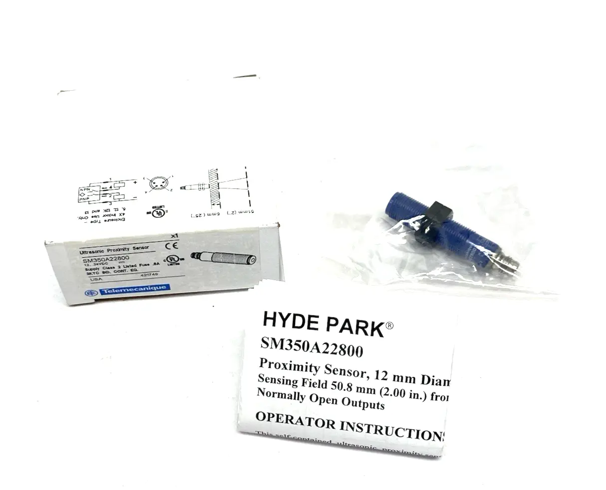 New | in-Stock Telemecanique Ultrasonic Sensor, Discrete, 12 mm Barrel, 12-24 VDC Proximity Sensors Michigan US | Maverick Industrial Sales #1396099