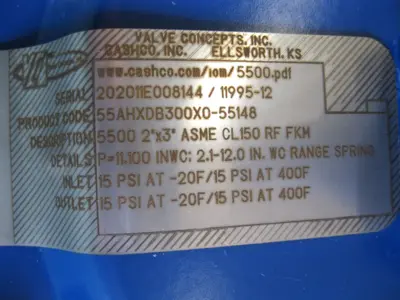 NEW Cashco 55AHXDB300X0-55148