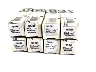 NEW LOT OF 8 COOPER BUSSMANN FWX-150A FUSE 150AMP 25V FWX150A