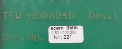 USED STRIKO TEW HD0004D MODULE REV. 1 TEWHD0004D