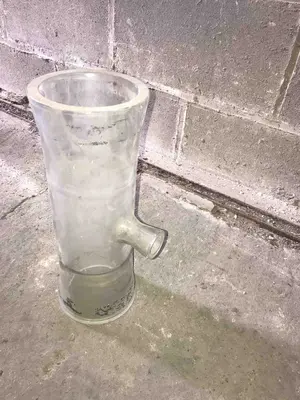 105mm Dia QVF Unequal Tee Pieces; PTU 4/1