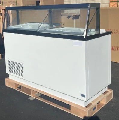 171-0086 68” Self Contained Ice Cream Dipping Cabinet