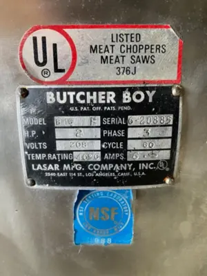 130-0021 Butcher Boy Meat Saw Model #B-16