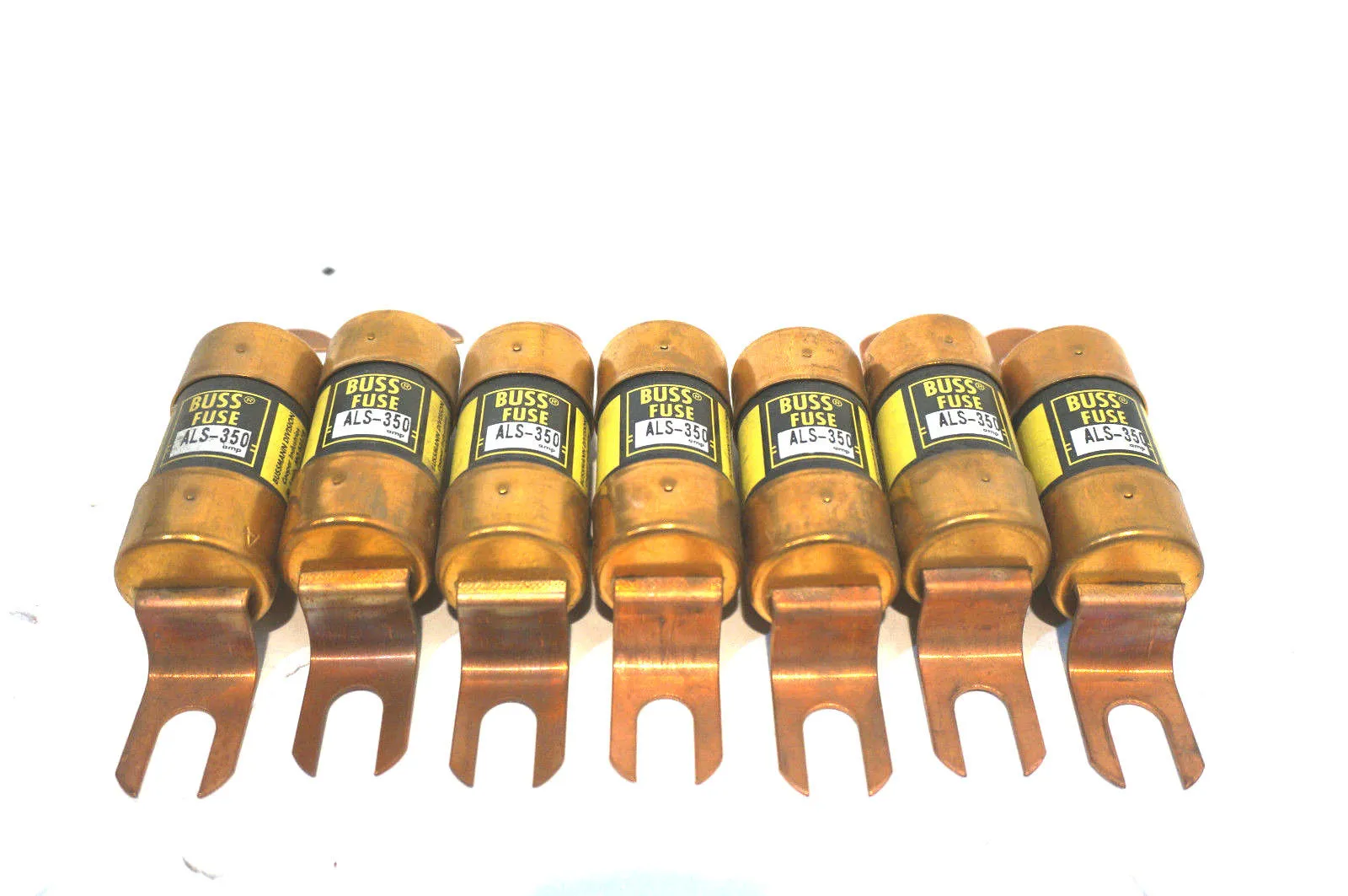 7 NEW BUSSMANN ALS-350 FUSES ALS350