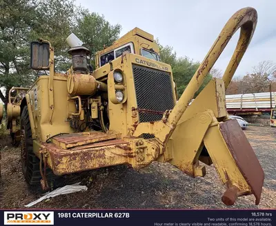 Used 1981 CATERPILLAR 627B Scrapers New Jersey US | Proxy Equipment #1380642