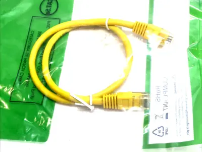 NEW CAT PATCH CABLE, RJ45-RJ45 24AWG 1" LOT OF 10