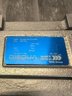 Used DIEQUA KU 60A SA115/24PF Speed Reducers South Carolina US | ESS Industrial Equipment Sales #1466472