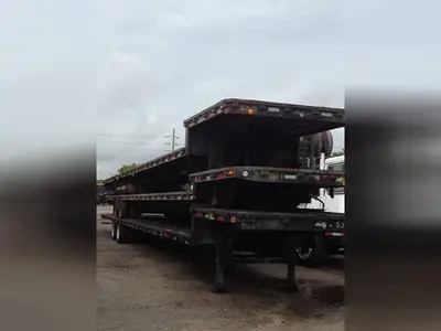 Used A PLUS DROP DECK TRAILER ROLL-OFF FLOORS Flatbed Trailers Florida US | USA Transequipment #1542527