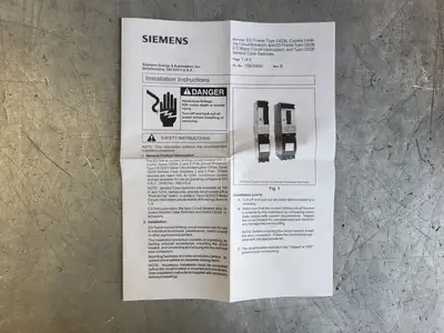 New | in-Stock 2016 SIEMENS CED63A025 Switchgears British Columbia CA | Lenmark #241885