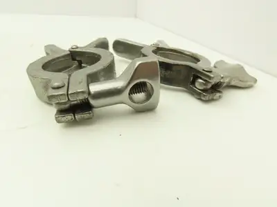Dixon/SCC 13MHHM-Q100150 Squeeze Clamp Sanitary SS 1" to 1-1/2" Pipe Lot of 7