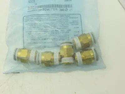 SMC KQ2H10-03S Male Connector Push Fitting 10mm Tube x 3/8"RC Brass  Lot of 35