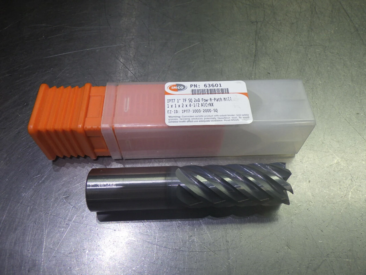 IMCO 1" 7 Flute Carbide SQ 2xD Endmill 1" Shank 63601 (LOC394)